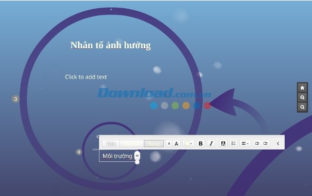 Làm việc với Prezi