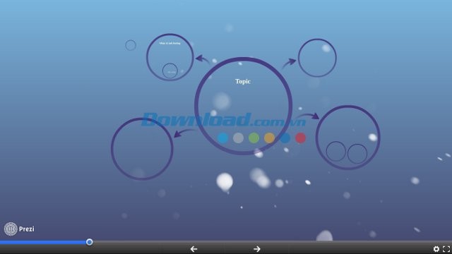 Prezi cho phép trình chiếu ngay trên trình duyệt