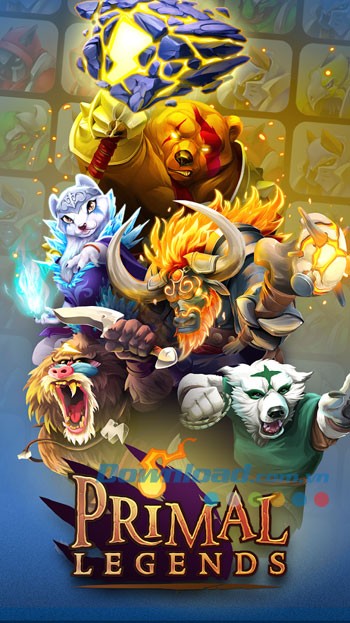 Giao diện chơi game Primal Legends trên Android