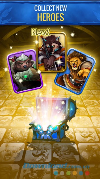 Thu thập những anh hùng mới trong game