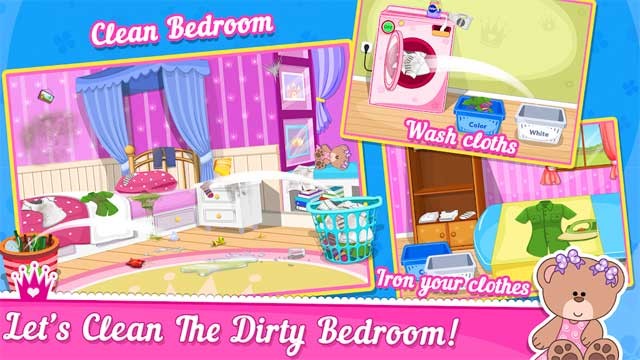 Thu gom quần áo bẩn, giặt khô rồi gấp gọn gàng vào tủ trong phòng ngủ