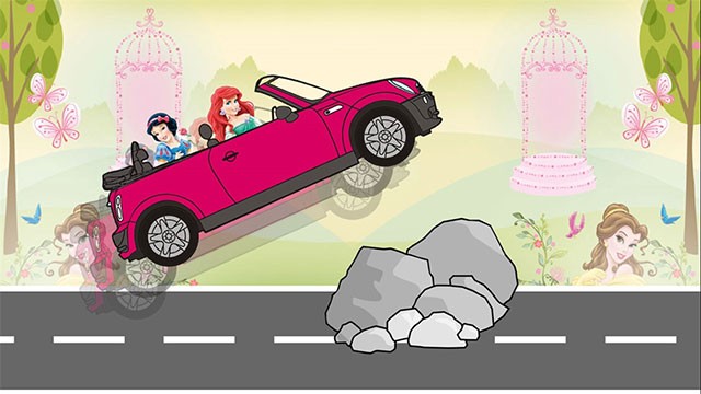 Princess Crazy Car là game đua xe trẻ em cực vui và miễn phí