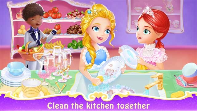 Bé đừng quên rửa bát và dọn dẹp nhà hàng nhé