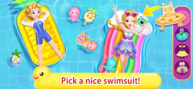Princess Libby's Pool Party có rất nhiều trang phục mùa hè phong cách