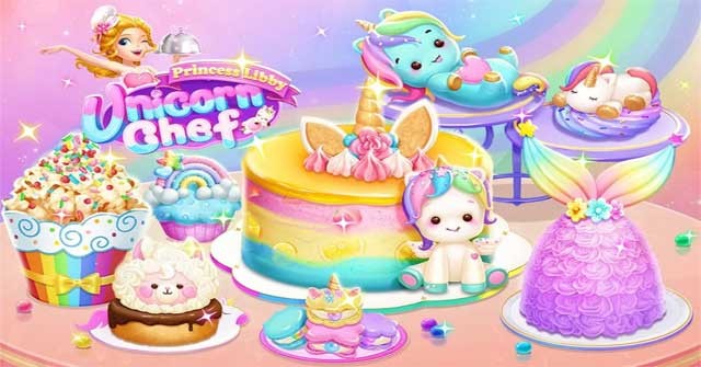 Giúp Libby điều hành một cửa hàng bánh ngọt trong Princess Libby: Unicorn Chef