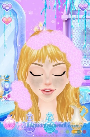 Princess Salon Frozen Party nhuộm tóc cho công chúa