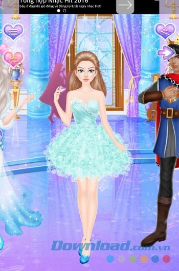 Princess Salon Frozen Party công chúa tham dự tiệc