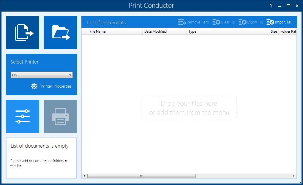 Cập nhật Print Conductor mới nhất