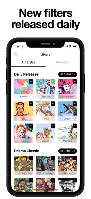 Bộ lọc ảnh mới được update mỗi ngày