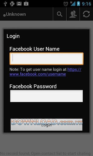 Private Facebook Chat for Android