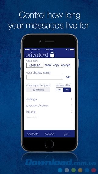 Kiểm soát thời gian hiển thị tin