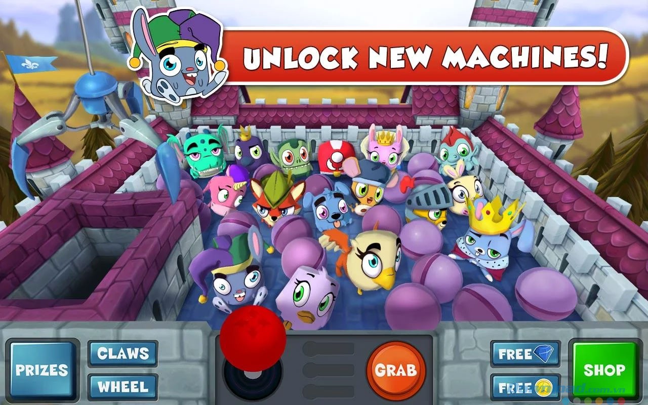 Mở khóa máy gắp mới