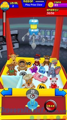 Game bắt thú bông hấp dẫn