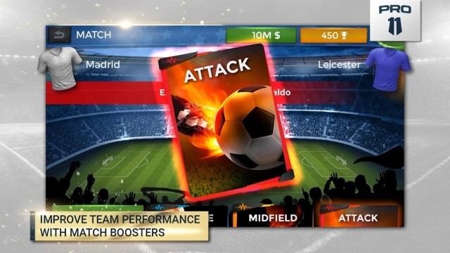 Cải thiện hiệu suất đội bóng bằng các booster trận đấu