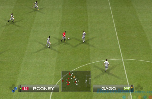 Giao diện game PES 2009