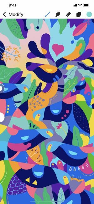 Nhanh chóng phủ kín tác phẩm nghệ thuật của bạn bằng màu sắc cực mịn bằng ColorDrop