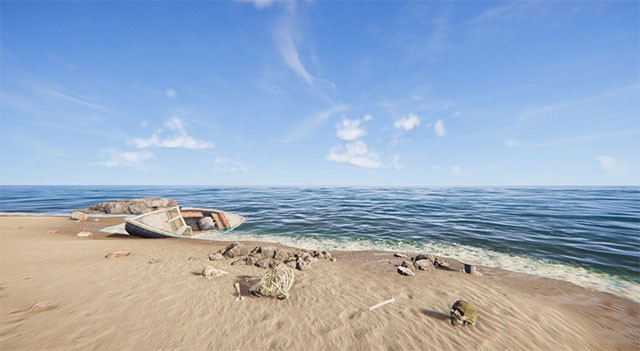 Project Castaway thách thức người chơi khả năng sống sót trên biển Thái Bình Dương bao la