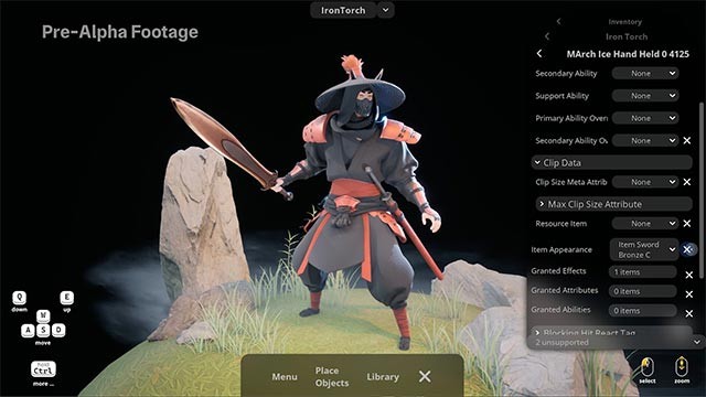 Xây dựng và tùy chỉnh nhân vật bằng hệ thống skill phong phú, với trang bị và giáp tự chế tạo