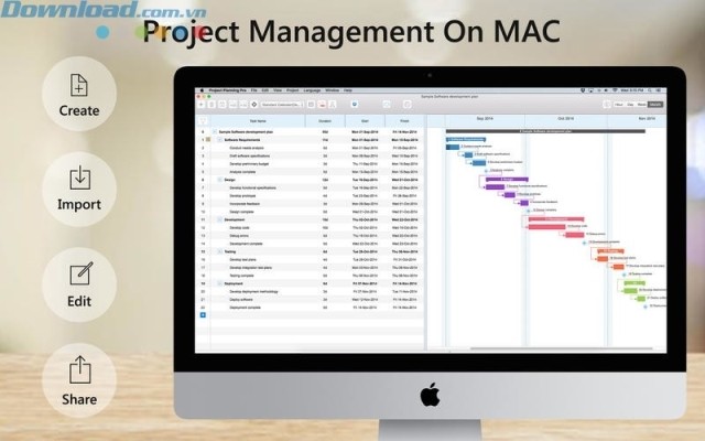 Phần mềm quản lý dự án chuyên nghiệp trên Mac