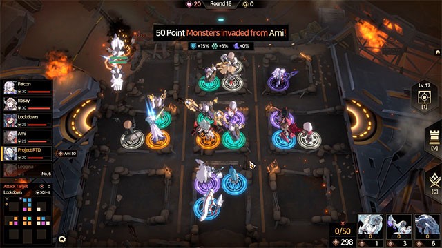 Đấu trường Tower Defense có những yếu tố ngẫu nhiên và may rủi