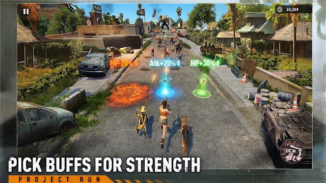 Thu thập các buff để giúp bạn mạnh mẽ hơn trong Project RUN