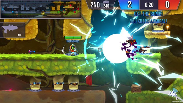 Chơi 1 mình hoặc đấu tổ đội cùng bạn bè để chống lại các team khác