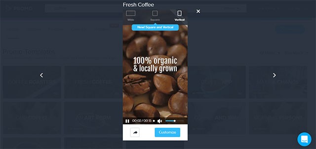 Sáng tạo video không giới hạn hoặc sử dụng template có sẵn của Promo