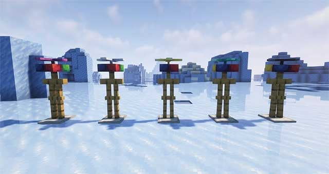 Propeller Hats Mod sẽ thêm vào Minecraft một loại mũ có gắn cánh