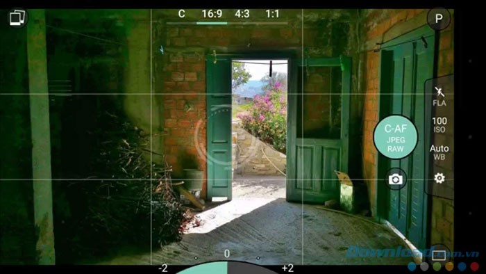 Chụp ảnh với ô lưới