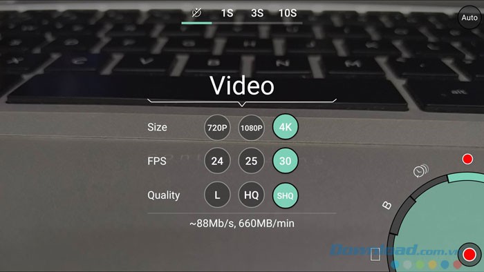 Quay video trên điện thoại chất lượng cao