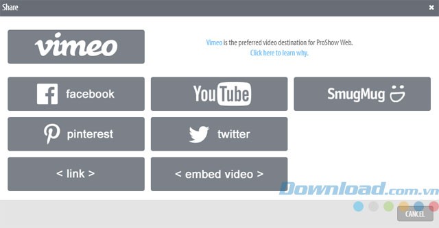 Chia sẻ video nhanh