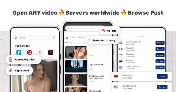 Proxy Browserlà trình duyệt an toàn, cho bạn truy cập không giới hạn và tốc độ nhanh