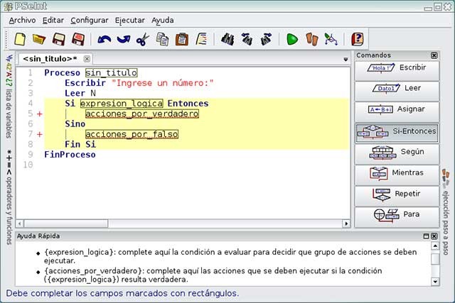PSeInt cung cấp môi trường làm việc với nhiều trợ giúp và tài nguyên