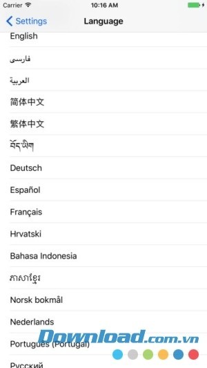 Hỗ trợ đa ngôn ngữ