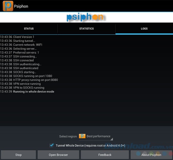 Psiphon cho Android