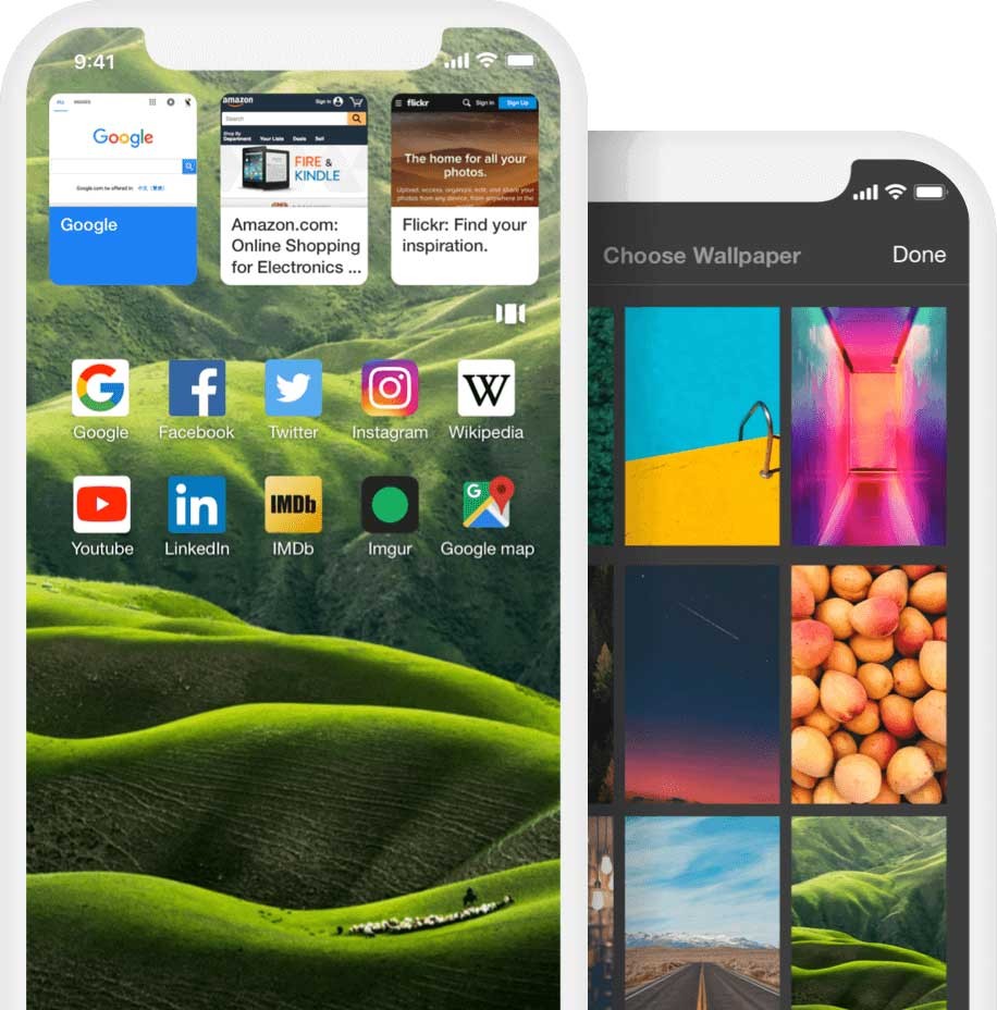 Giao diện Puffin Browser Lite cho iOS