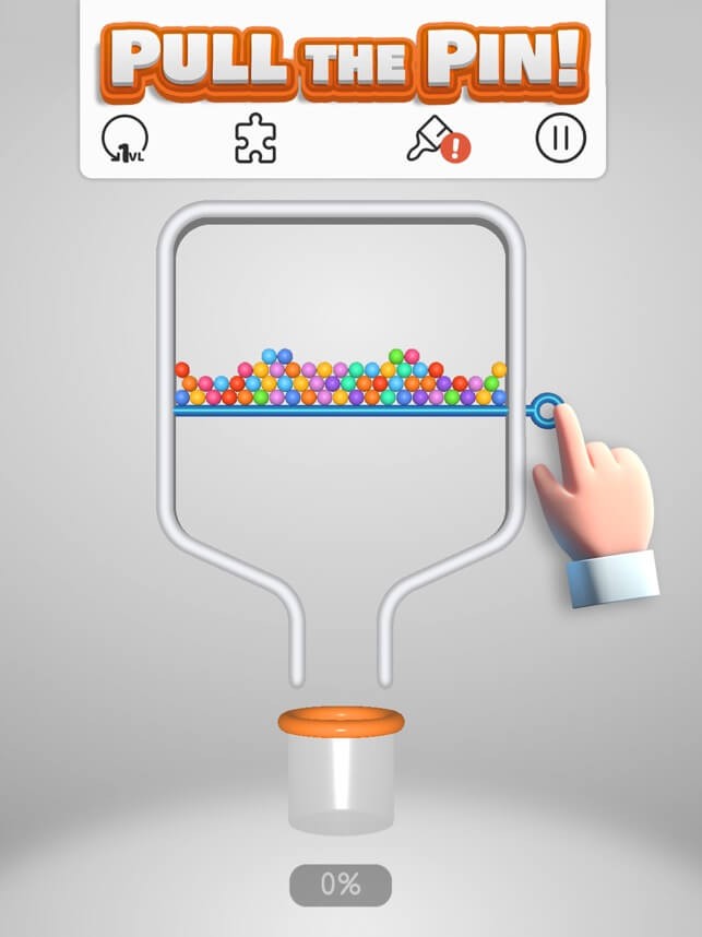 Pull the Pin là game trí tuệ kéo chốt thú vị