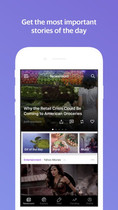 Cập nhật thông tin cực nhanh với Yahoo New