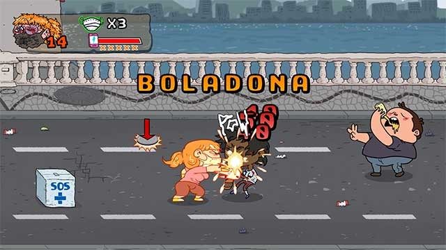 Tấn công kẻ thù của bạn bằng nhiều cú đấm, đá, chộp và húc đầu