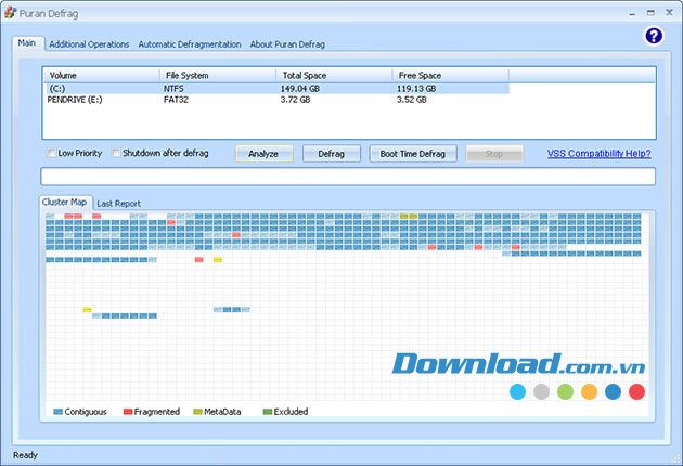 Puran Defrag trên Windows
