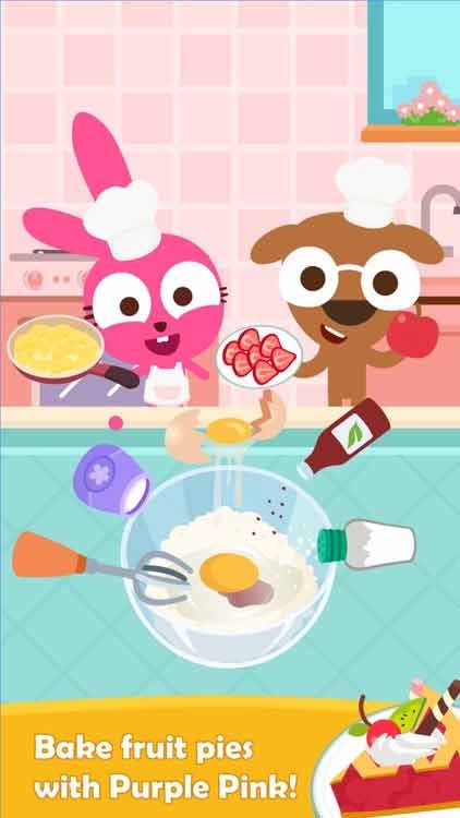 Học cách làm các món bánh trái cây thơm ngon với bạn thỏ hồng Purple Pink