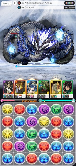Puzzle and Dragons 0 cho bạn chinh phục các màn đố match-3 và chiến đấu với rồng