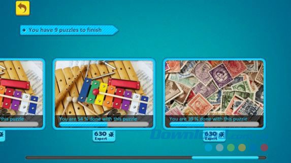 Theo dõi tiến độ xếp hình