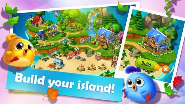 Xây dựng một hòn đảo sống động của riêng bạn trong game Puzzle Wings cho Android