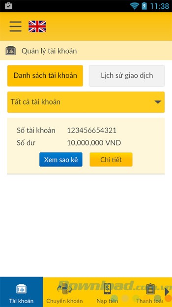 Quản lý tài khoản