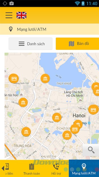 Tìm kiếm địa điểm ATM