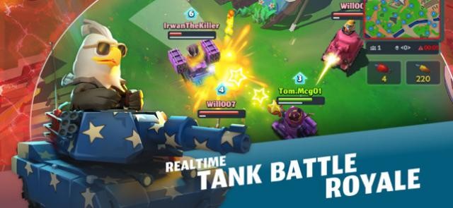 Tham gia trận chiến xe tăng sinh tồn khốc liệt trong game PvPets: Tank Battle Royale