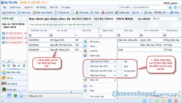 Đánh giá cán bộ quản lý