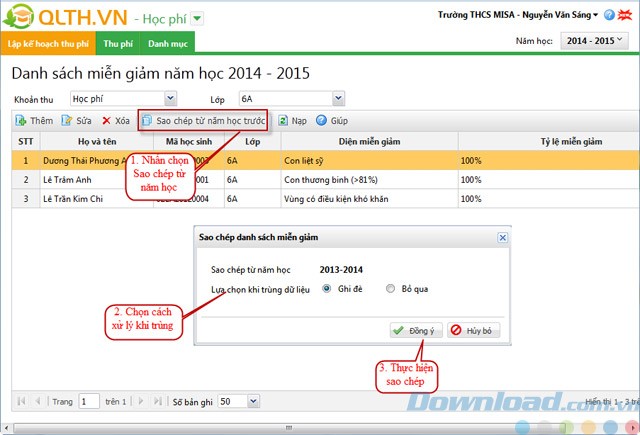 Quản lý học phí