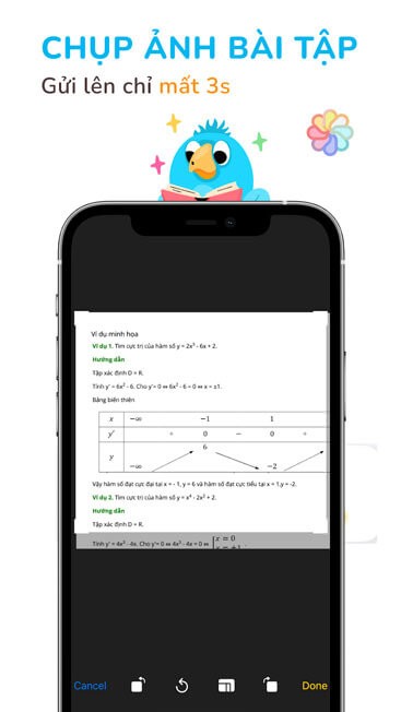 Chụp ảnh bài tập nhanh